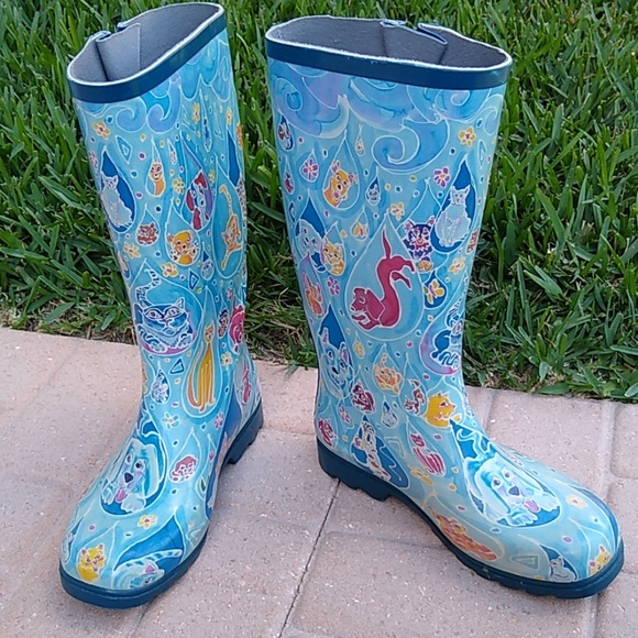 raining cats and dogs rain boots